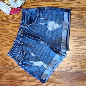 Justice Denim Distressed Shorts - Girl's 14